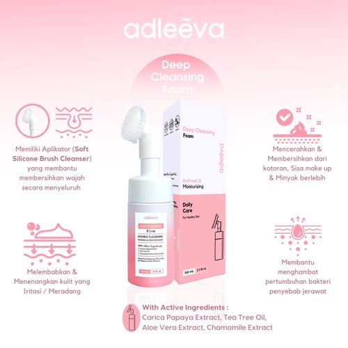 Gambar ADLEEVA Deep Cleansing Foam dari adleevabyadeeva Kota Cimahi Tokopedia