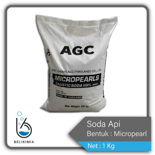 Foto Produk SODA API / CAUSTIC SODA / NaOH ( 1kg/pack ) dari belikimia