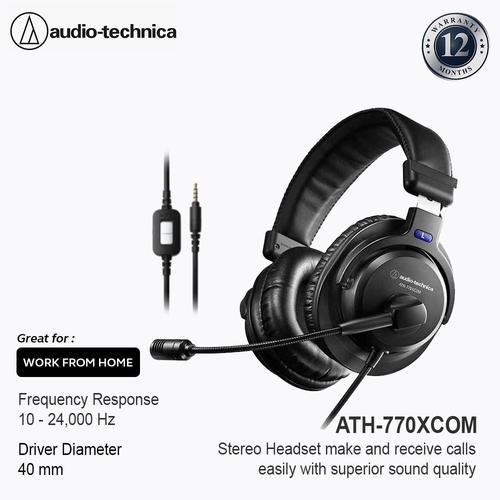 Foto Produk Audio-Technica ATH-770XCOM Stereo Headset Black dari Audio-Technica Official
