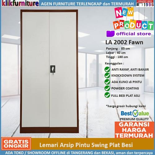 Foto Produk Lemari Arsip Besi 2 Pintu Plat SAPPORO HALLE Coklat dari klikfurniture