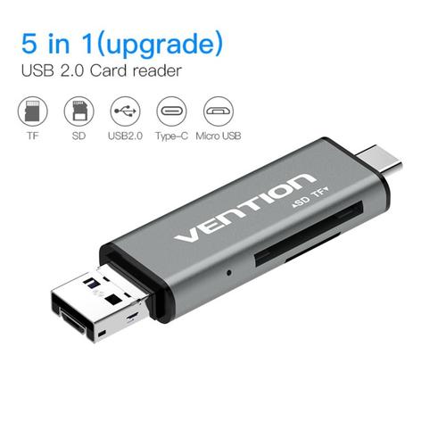 Foto Produk Card Reader Vention USB 2.0 Type C MicroSD SD Card dari PojokITcom Pusat IT Comp
