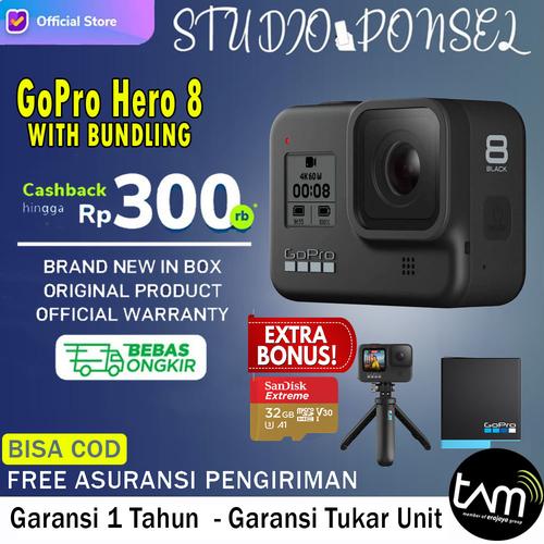 Foto Produk GoPro Hero 8 / Go Pro Hero 8 / Hero8 Black Action Camera - Gopro Hero 8, Garansi Inter dari Studio Ponsel
