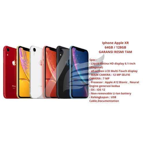 Foto Produk Apple Iphone XR 64GB / 128GB - Product GARANSI RESMI TAM - 128 gb, White dari ACS