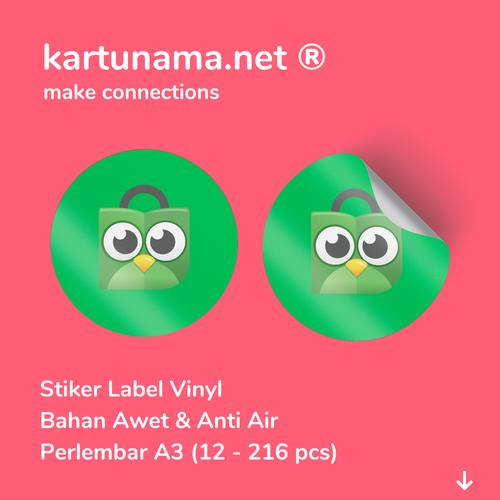 Gambar Cetak Stiker Label Kemasan Produk Makanan Minuman Bahan Vinyl Anti Air dari Kartu Nama Indonesia Jakarta Selatan Tokopedia