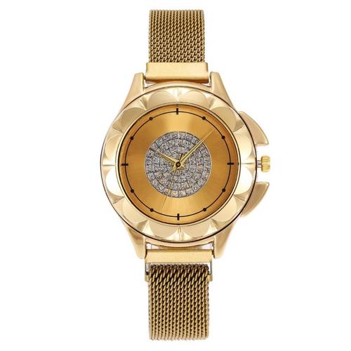 Foto Produk Semua Gratis-Jam Tangan Magnet Chanl / Jam Tangan Wanita / Jam Fashion - Gold dari Semua Gratis