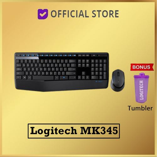 Foto Produk Logitech Wireless Mouse Keyboard MK345 / Combo / MK 345 - Hitam dari DUNIA COMPUTER & SERVICE