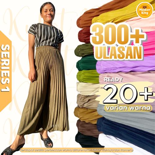 Foto Produk Rok Kulot Plisket / Rok Wanita / Celana kulot rempel panjang musliman - Hitam dari MASKERKING
