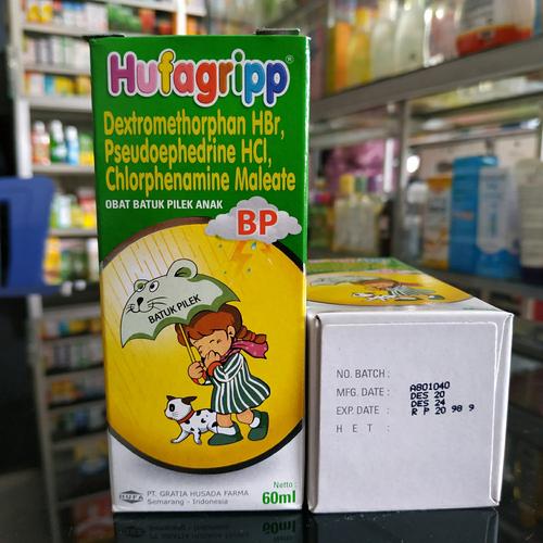 Foto Produk HUFAGRIP BP SYR 60 ML HIJAU dari PUTRI PHARMACY