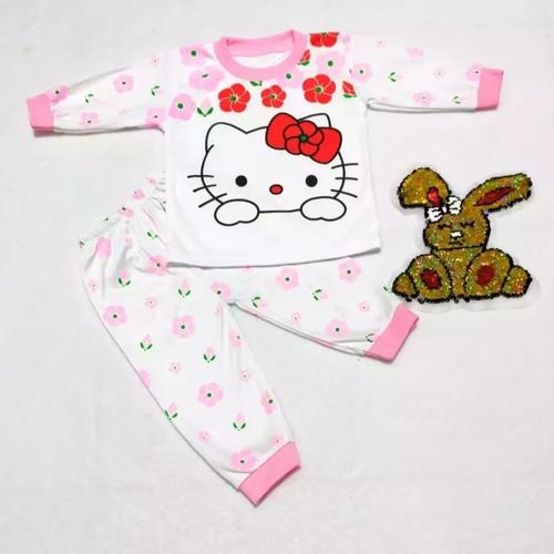 Foto Produk TERBARU SETELAN PIYAMA BAYI/BALITA LUCU2 MURAH BAGUS USIA 0-12 BULAN - pink dari Baju Tidur Bayi & Anak Libbabyshop