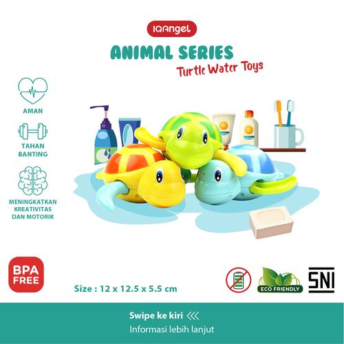 Foto Produk IQANGEL PENGUIN WATER TOYS / Mainan Air Pinguin / Mainan Mandi Anak - Turtle Water dari KSM Baby and Kids