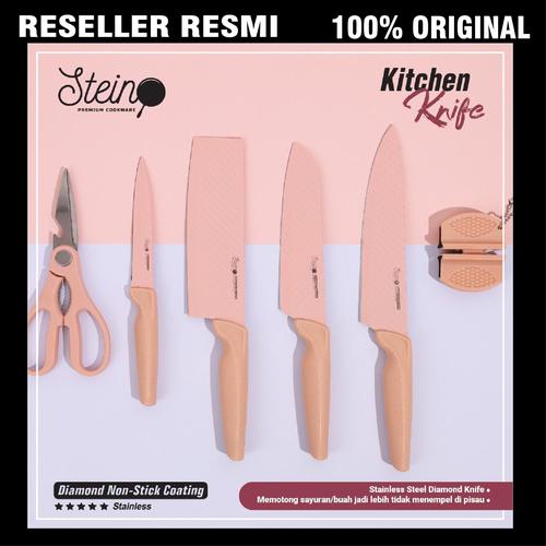 Foto Produk Steincookware Stein Knife Set Pisau Set Diamond Pattern dari Kitchen Helper by QQ