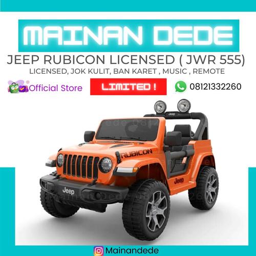 Foto Produk Mainan Mobil Aki Anak JEEP RUBICON - Abu-abu dari Mainan Anak Dede