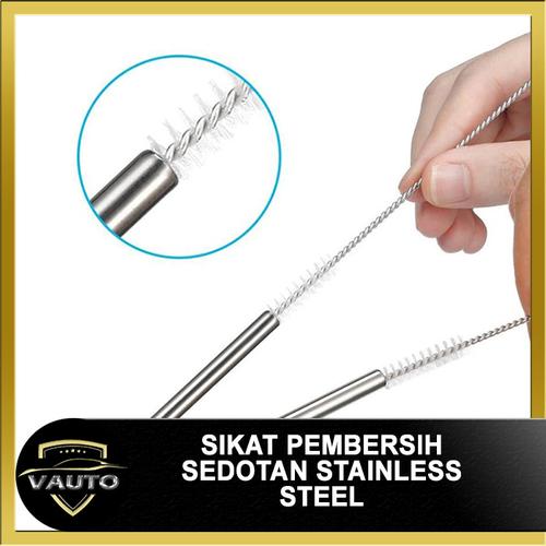 Gambar Sikat Pembersih Sedotan Sikat Sedotan Stainless Brush Straw - 17 dari vauto Jakarta Barat Tokopedia