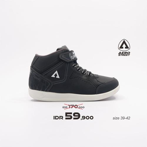 Foto Produk Aerostreet 39-42-Quantify-Hitam Abu-Sepatu Sneakers Pria - 39 dari Aerostreet