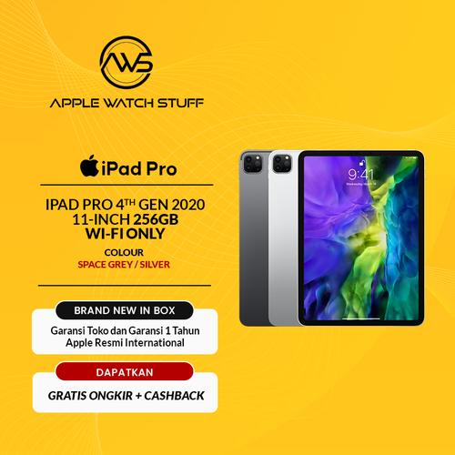 Foto Produk Apple iPad Pro 4th Gen 2020 11 Inch 256GB Wifi Only A12Z LiDaR Scanner - Silver dari applewatchstuff