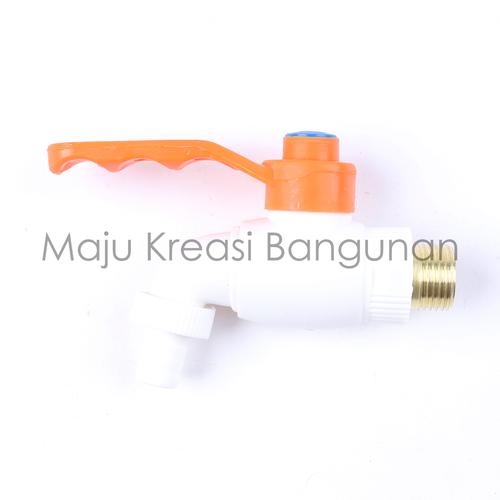 Foto Produk TERMURAH Kran Taman Jumbo Keran Engkol Air PVC Drat Kuningan Grosir dari TB Maju Kreasi Bangunan