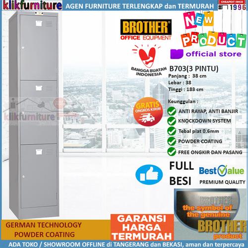 Foto Produk Loker Kabinet Locker Cabinet Besi 3 Pintu B703 Brother dari klikfurniture