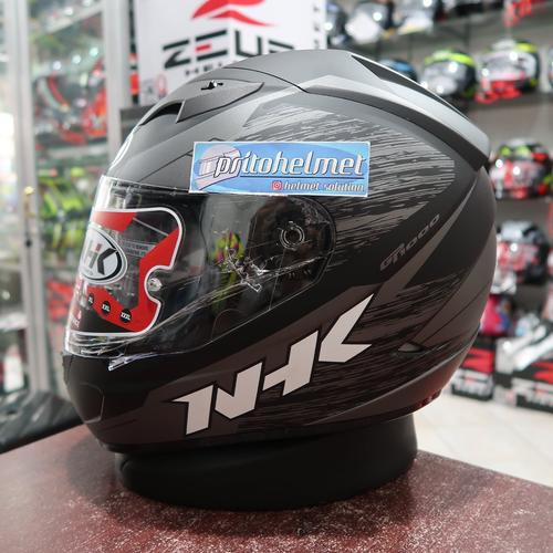 NHK Gp1000 Axion Black Silver 2Visor 