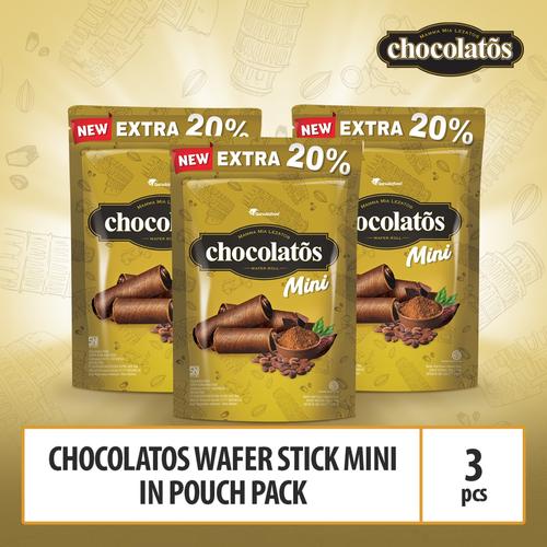 Foto Produk Chocolatos Wafer Stick Mini in Pouch Pack dari GarudaFood