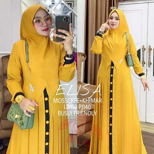 Foto Produk JED - SYARI JUMBO ELISA GAMIS JUMBO - mustard dari GoldenFashion