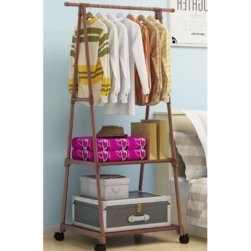 Foto Produk Stand Hanger Triangle Buku / Rak Pakaian / Rak Baju / Rak Serbaguna - Cokelat dari nippon shop