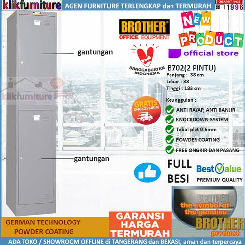 Foto Produk Loker Kabinet Locker Cabinet Besi 2 Pintu B702 Brother dari klikfurniture