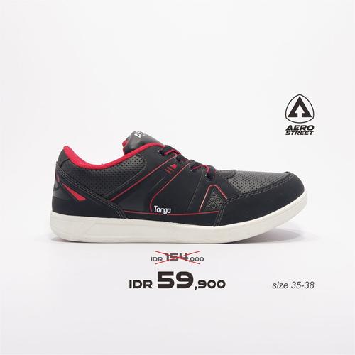 Foto Produk Aerostreet 35-38 Targa Hitam Merah - Sepatu Sneakers Pria Wanita - 35 dari Aerostreet