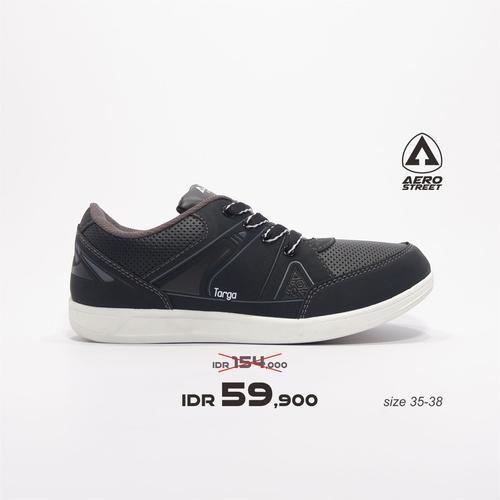 Foto Produk Aerostreet 35-38 Targa Hitam Abu - Sepatu Sneakers Pria Wanita - 35 dari Aerostreet