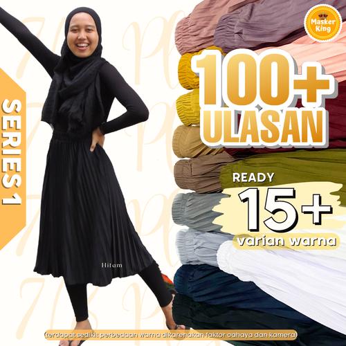 Foto Produk Rok Plisket 7/8 / Rok Plisket Pendek / Premium Quality - Hitam dari MASKERKING