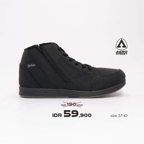 Gambar Aerostreet 37-42 Brushpen Full Black - Sepatu Sneakers Casual Sekolah - 37 dari Aerostreet Kab. Klaten Tokopedia