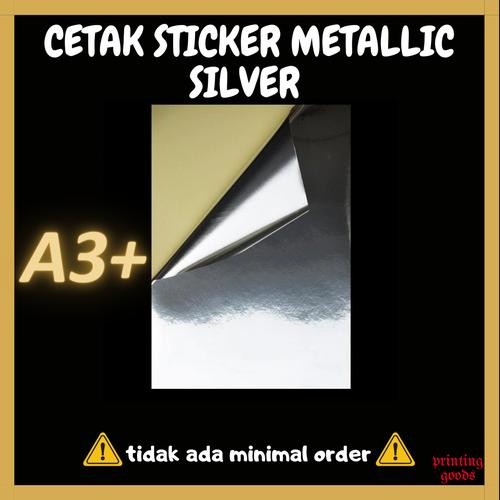 Jual CETAK STICKER METALLIC SILVER A3+ / STIKER METALLIC - Kab. Tuban ...