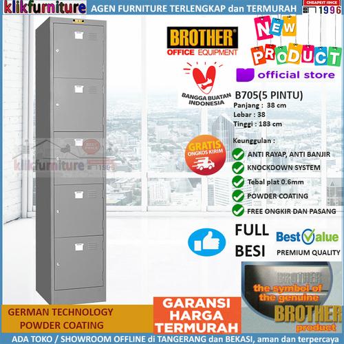 Foto Produk Loker Kabinet Locker Cabinet Besi 5 Pintu B705 Brother dari klikfurniture