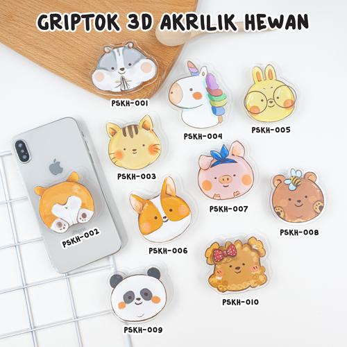 Foto Produk HEWAN - Griptok Akrilik/ Phone Holder/ Phone Stand/ Phone Grip - PSKH-001 dari Kelontong Unik
