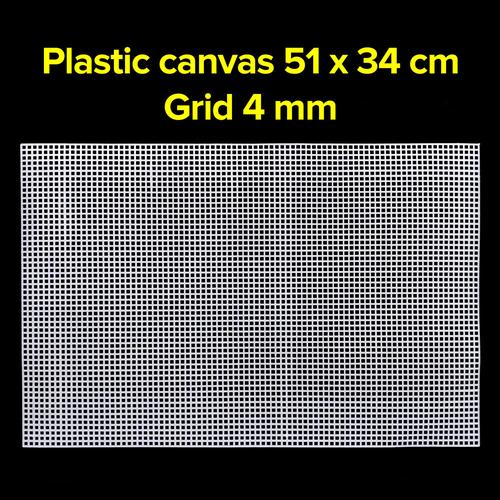 Gambar Plastic Canvas Lembaran Grid 4mm Jaring Rajut - 60x41 cm dari mayacrafts Kab. Jember Tokopedia