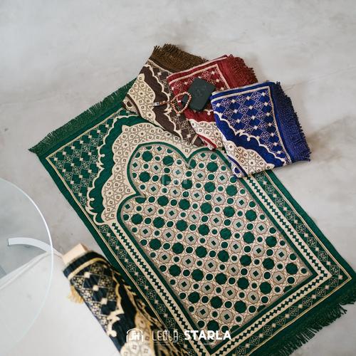 Foto Produk SAJADAH TURKEY TURKI BENANG MAS KUALITAS EXPORT MILNA - Hijau dari jaya hebat