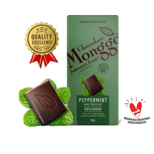 Foto Produk Chocolate Monggo | Cokelat Orange Peel Tablet 80 GR | Coklat Premium - Peppermint dari CHOCOLATE MONGGO