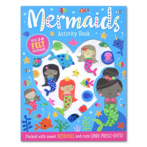 Foto Produk Mermaid Activity Book With 3-D Felt Stickers! (Packed With Sweet Activ dari HappyBunnyBooks