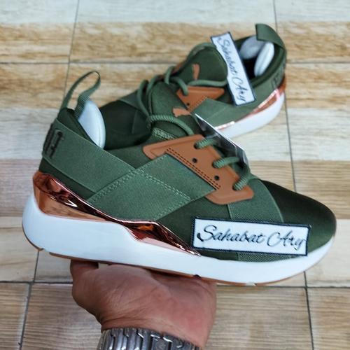 puma muse satin green