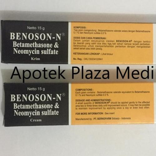 Foto Produk Benoson N Cream 15 Gram - Krim Alergi Kulit dan Infeksi dari Plaza Medika
