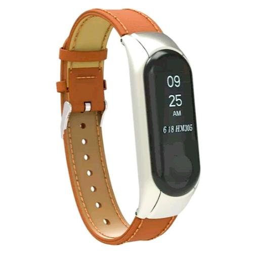 Jual Hold MI Wristband Strap MiBand 3 dan 4 Leather PU Brown Tali Jam -  Kota Bandung - citrashop717 | Tokopedia