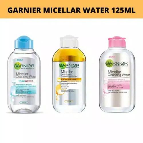 Foto Produk Garnier Micellar Water 125ml / Biru Kuning Pink Biphase Oil 125 ml - Pink 125ml dari Ultramart88