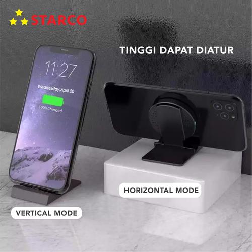 Foto Produk Starco 3 in 1 Wireless Charger Stand Holder Pad Dock Fast Charging dari Starco Official Store