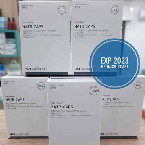 Foto Produk Inno-Caps Hair isi 60 Suplemen Penumbuh Rambut/Anti Rontok Biotin dari BPOM-Skincare