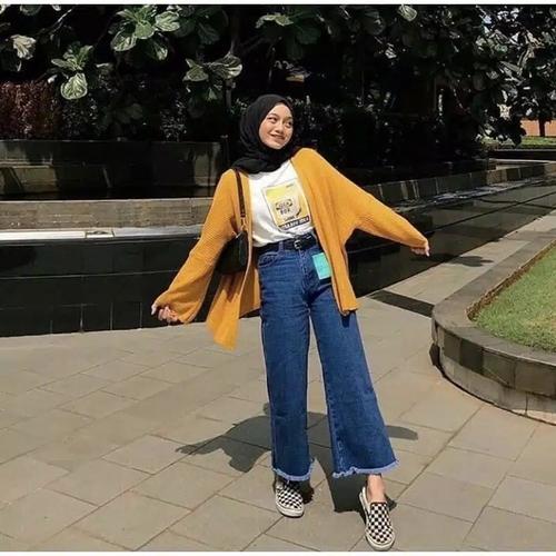 Jual CELANA KULOT JEANS BOYFRIEND 