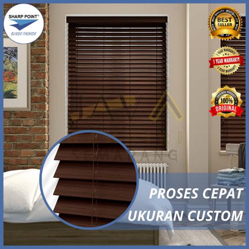 Jual Custom Kayu Wooden Blind Tirai Jendela Gulung Blinds Kota Semarang Java Mandiri