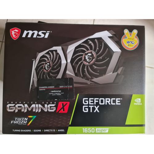 Foto Produk VGA MSI - GEFORCE GTX 1650 SUPER GAMING X / GTX1650 Super 4GB GDDR 6 dari chandut