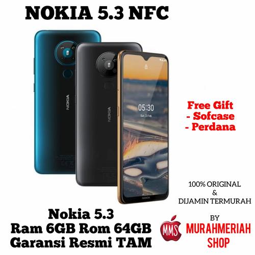 Foto Produk NOKIA 5.3 2020 6/64 6GB 64GB GARANSI RESMI TAM - Charcoal dari murahmeriah shop