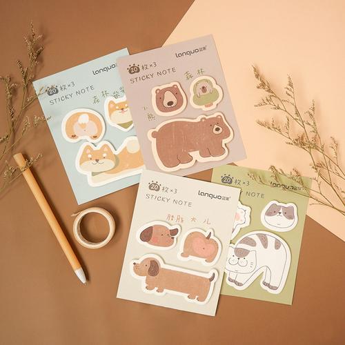Foto Produk Forest Cute Pet Mini Sticky Notes Set - Catatan Tempel - Post It - BEAR dari Pinkabulous