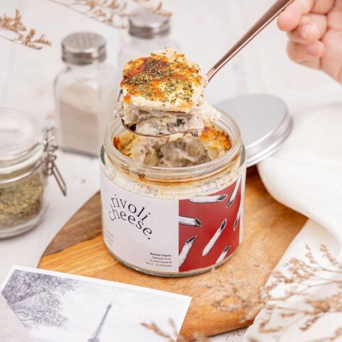 Foto Produk Rivoli Cheese / Baked Pasta in a Jar / Cooked Pasta - Jar Glass dari Paris di Jakarta
