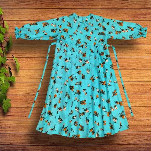 Foto Produk Baju Gamis anak Rempel plus kerudung - Bunga melati, M dari YKS_STORE01